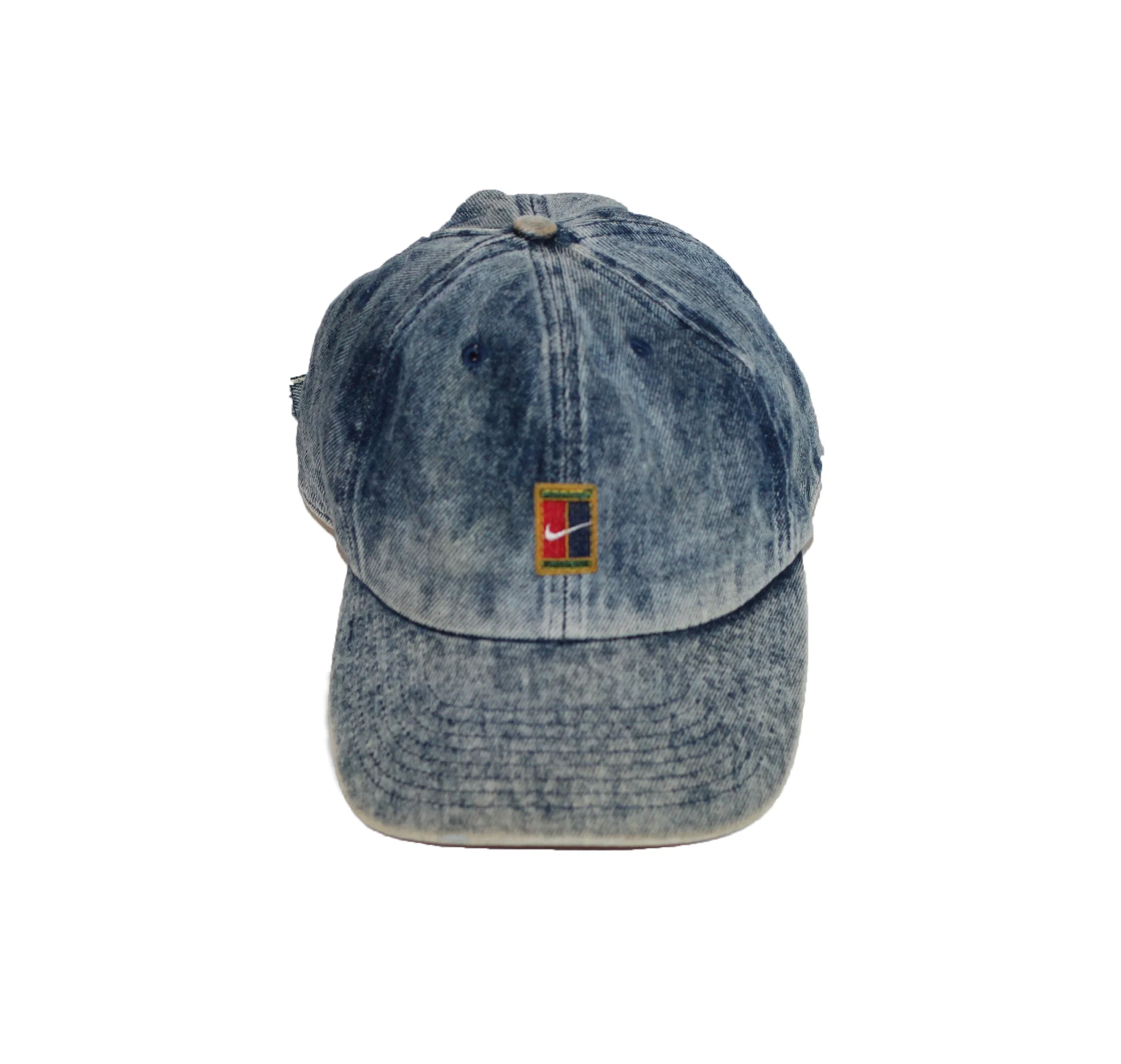 Vintage Nike Challenge Court Acid Wash Denim Strap Back — RootsBK